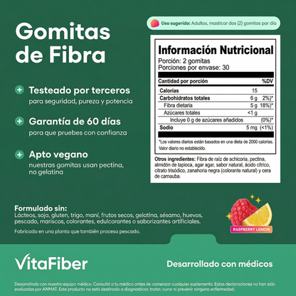 Gomitas Saludables de Fibra de VitaFiber®